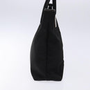 GUCCI Tote Bag Nylon Black Silver 002 2123 0457 Auth 135644-4