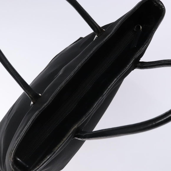 GUCCI Tote Bag Nylon Black Silver 002 2123 0457 Auth 135644