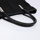 GUCCI Tote Bag Nylon Black Silver 002 2123 0457 Auth 135644-7