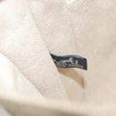 HERMES New Fourre ToutMM Hand Bag Canvas Beige Silver Auth 135646-16