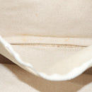 HERMES New Fourre ToutMM Hand Bag Canvas Beige Silver Auth 135646-20