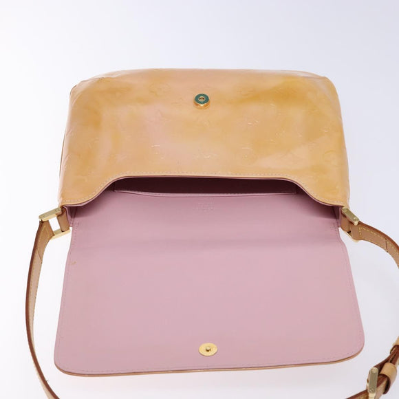 LOUIS VUITTON Vernis Thompson Street Bag Marshmallow Pink M91070 LV Auth 135656