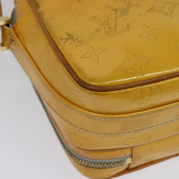 LOUIS VUITTON Monogram Vernis Wooster Shoulder Bag Gris M91036 LV Auth 135657