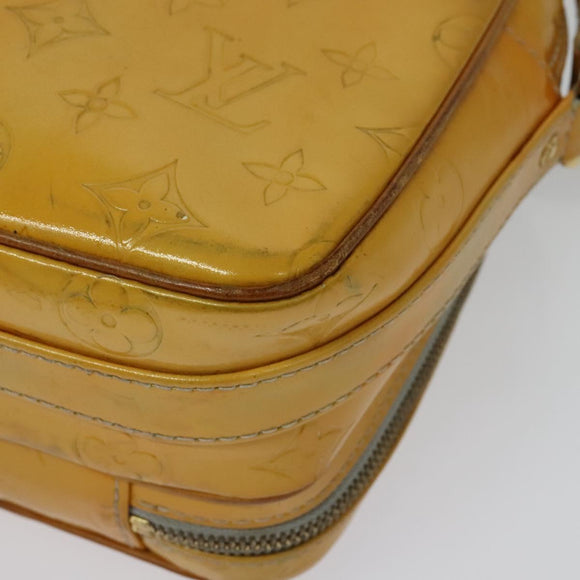 LOUIS VUITTON Monogram Vernis Wooster Shoulder Bag Gris M91036 LV Auth 135657