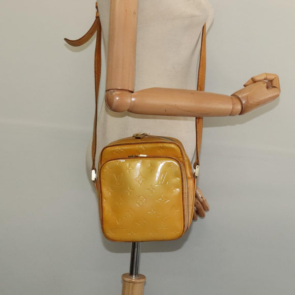 LOUIS VUITTON Monogram Vernis Wooster Shoulder Bag Gris M91036 LV Auth 135657