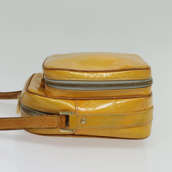 LOUIS VUITTON Monogram Vernis Wooster Shoulder Bag Gris M91036 LV Auth 135657