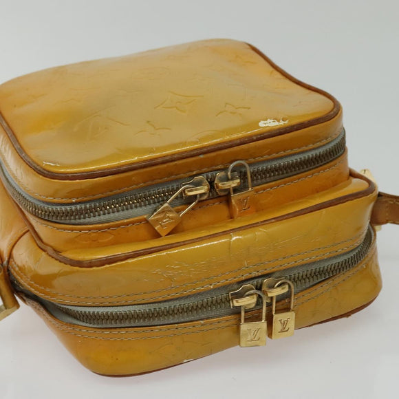 LOUIS VUITTON Monogram Vernis Wooster Shoulder Bag Gris M91036 LV Auth 135657