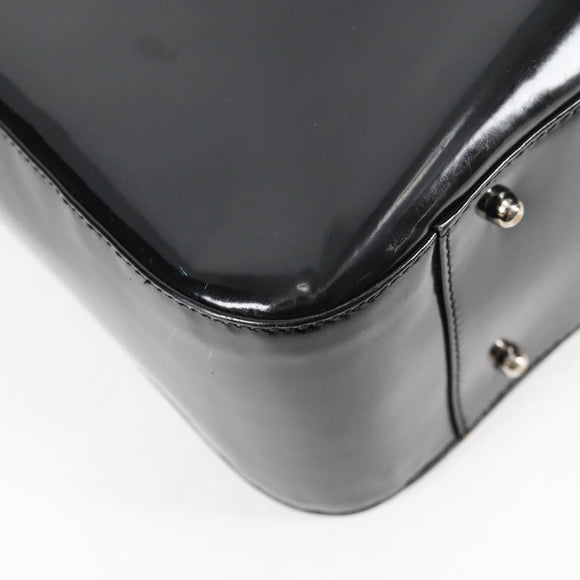 GUCCI Hand Bag Leather 2way Black Silver 000 1013 0504 Auth 135659