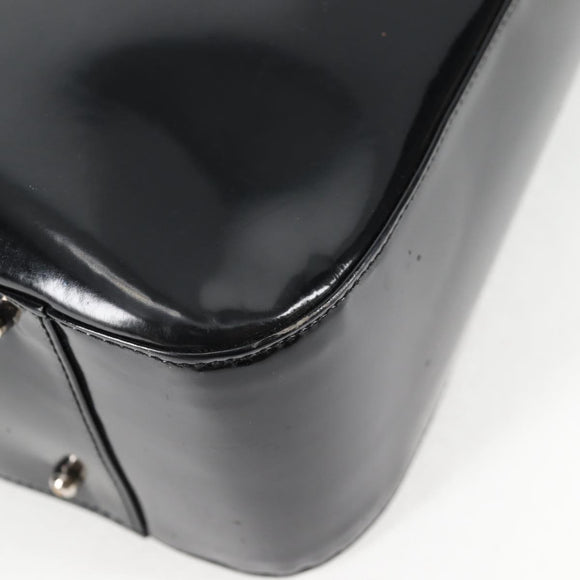 GUCCI Hand Bag Leather 2way Black Silver 000 1013 0504 Auth 135659