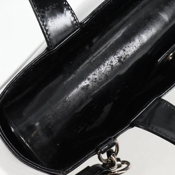 GUCCI Hand Bag Leather 2way Black Silver 000 1013 0504 Auth 135659