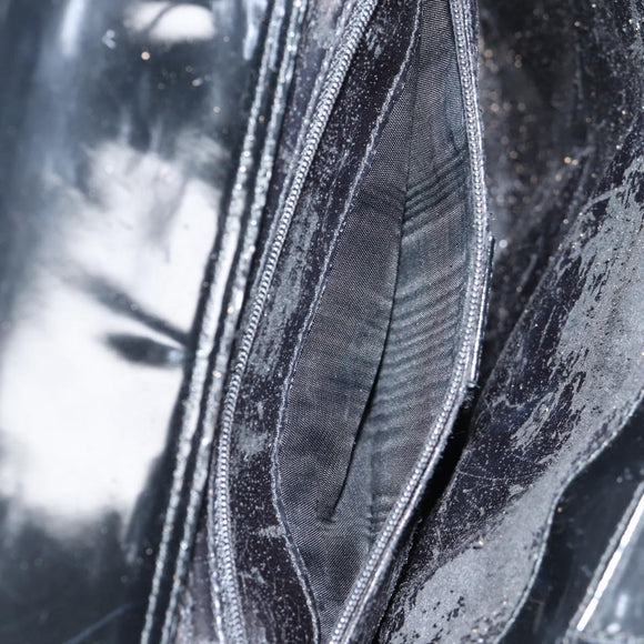 GUCCI Hand Bag Leather 2way Black Silver 000 1013 0504 Auth 135659