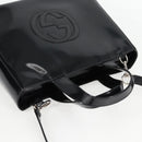 GUCCI Hand Bag Leather 2way Black Silver 000 1013 0504 Auth 135659-7
