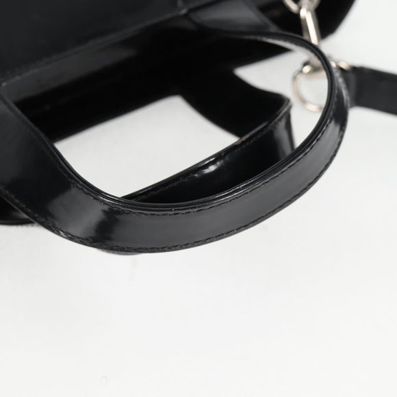 GUCCI Hand Bag Leather 2way Black Silver 000 1013 0504 Auth 135659