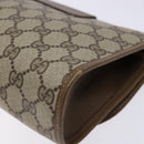 GUCCI GG Canvas Web Sherry Line Clutch Bag Beige Red 89 01 030 Auth 135660-15