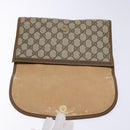 GUCCI GG Canvas Web Sherry Line Clutch Bag Beige Red 89 01 030 Auth 135660-8