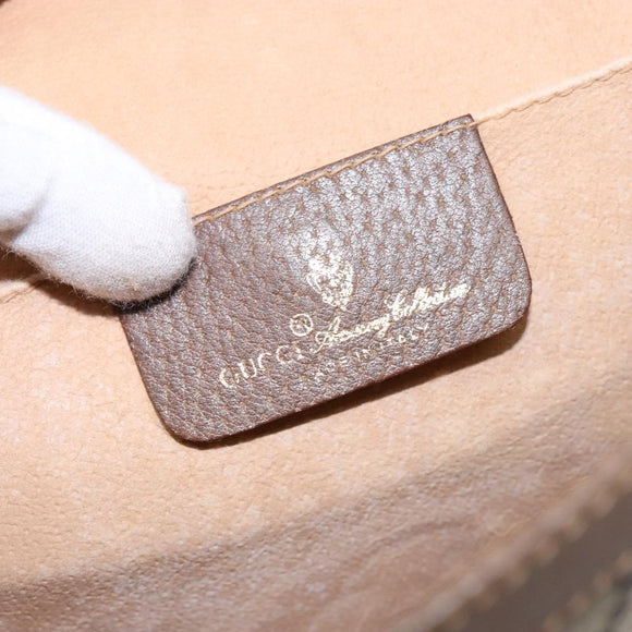 GUCCI GG Canvas Web Sherry Line Clutch Bag Beige Red 89 01 030 Auth 135660