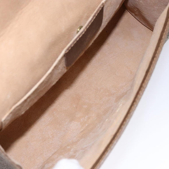 GUCCI GG Canvas Web Sherry Line Clutch Bag Beige Red 89 01 030 Auth 135660