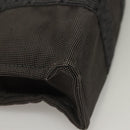 HERMES Her Line Hand Bag Canvas Gray Auth 135663-10