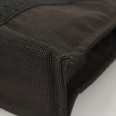 HERMES Her Line Hand Bag Canvas Gray Auth 135663-11