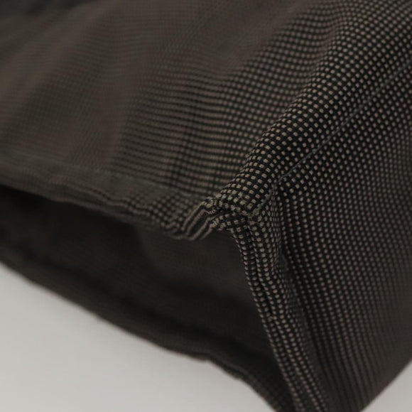 HERMES Her Line Hand Bag Canvas Gray Auth 135663