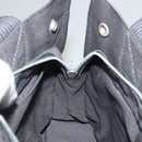 HERMES Her Line Hand Bag Canvas Gray Auth 135663-18