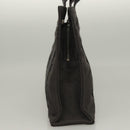 HERMES Her Line Hand Bag Canvas Gray Auth 135663-5
