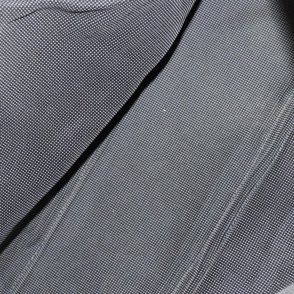 HERMES Her Line MM Hand Bag Canvas Gray Auth 135664