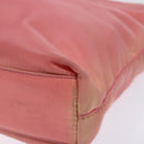 PRADA Tote Bag Nylon Pink Gold Auth 135667-9