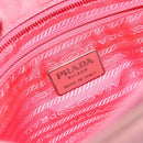 PRADA Tote Bag Nylon Pink Gold Auth 135667-18