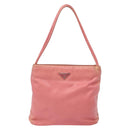 PRADA Tote Bag Nylon Pink Gold Auth 135667-13