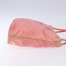 PRADA Tote Bag Nylon Pink Gold Auth 135667-3