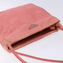 PRADA Tote Bag Nylon Pink Gold Auth 135667-6