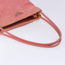 PRADA Tote Bag Nylon Pink Gold Auth 135667-7