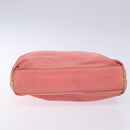 PRADA Tote Bag Nylon Pink Gold Auth 135667-5