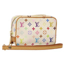LOUIS VUITTON Monogram Multicolor Trousse Wapity White M58033 LV Auth 135677-1