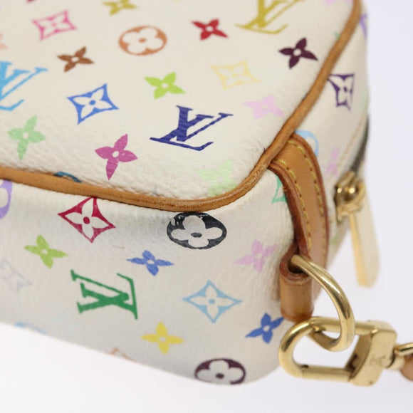 LOUIS VUITTON Monogram Multicolor Trousse Wapity White M58033 LV Auth 135677