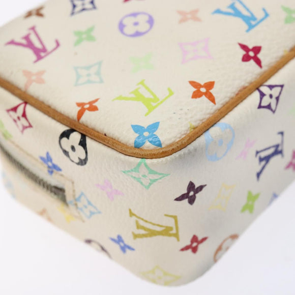 LOUIS VUITTON Monogram Multicolor Trousse Wapity White M58033 LV Auth 135677