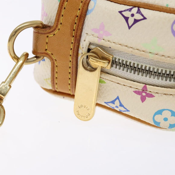 LOUIS VUITTON Monogram Multicolor Trousse Wapity White M58033 LV Auth 135677