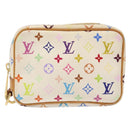 LOUIS VUITTON Monogram Multicolor Trousse Wapity White M58033 LV Auth 135677-13
