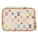 LOUIS VUITTON Monogram Multicolor Trousse Wapity White M58033 LV Auth 135677-2
