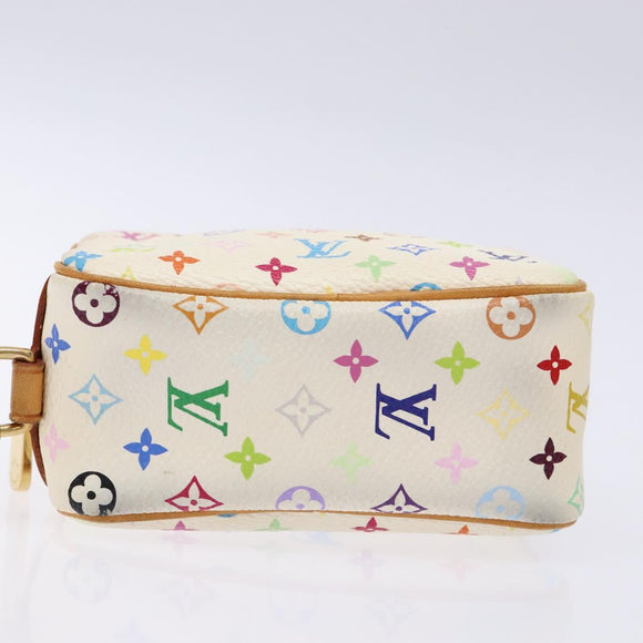LOUIS VUITTON Monogram Multicolor Trousse Wapity White M58033 LV Auth 135677