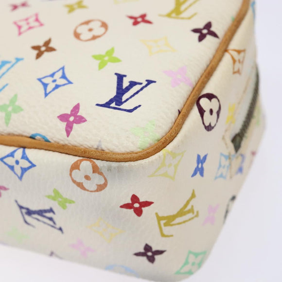 LOUIS VUITTON Monogram Multicolor Trousse Wapity White M58033 LV Auth 135677