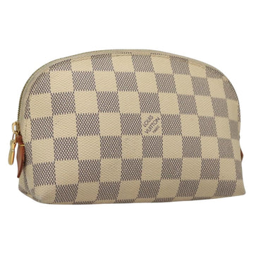 LOUIS VUITTON Damier Azur Pochette Cosmetic PM Pouch N60024 LV Auth 135678