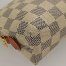 LOUIS VUITTON Damier Azur Pochette Cosmetic PM Pouch N60024 LV Auth 135678-14
