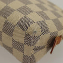 LOUIS VUITTON Damier Azur Pochette Cosmetic PM Pouch N60024 LV Auth 135678-15