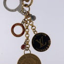 LOUIS VUITTON Porte Cles Chainne Key Holder metal T&B Gold M60076 LV Auth 135692-4