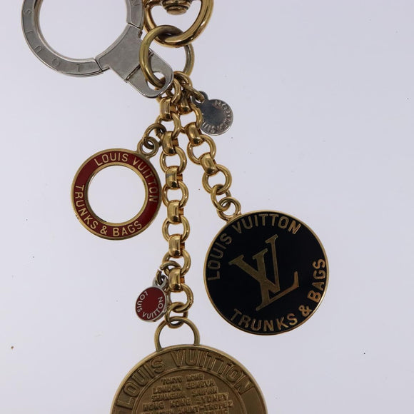LOUIS VUITTON Porte Cles Chainne Key Holder metal T&B Gold M60076 LV Auth 135692