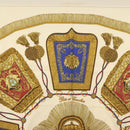 HERMES Carre 90 Scarf ""POSTE ET CAVAIENE"" Silk White Auth 135697-3