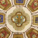 HERMES Carre 90 Scarf ""POSTE ET CAVAIENE"" Silk White Auth 135697-6