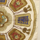 HERMES Carre 90 Scarf ""POSTE ET CAVAIENE"" Silk White Auth 135697-7